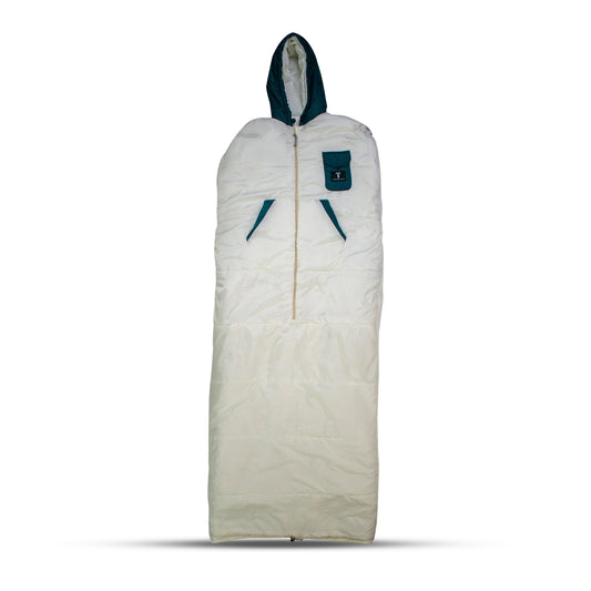 White/Teal Wearable Sleeping Bag